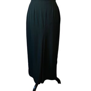 Copines Long Dark Green Lined Straight Classic maxi Skirt 38